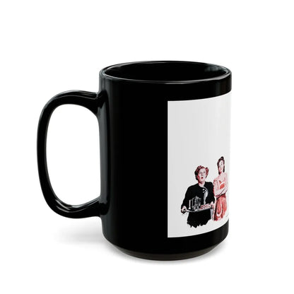 Galley-slave Gerrity, Woman's Day, March 1946 - Black Coffee Mug-Go Mug Yourself