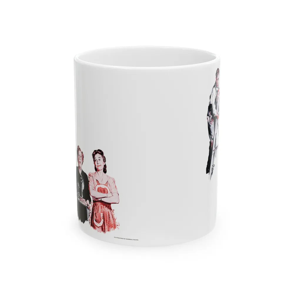 Galley-slave Gerrity, Woman's Day, March 1946 - White Coffee Mug-11oz-Go Mug Yourself