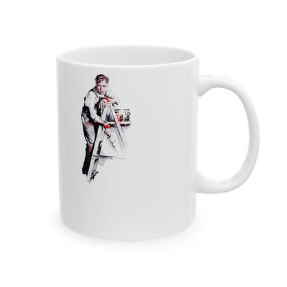 Galley-slave Gerrity, Woman's Day, March 1946 - White Coffee Mug-Go Mug Yourself