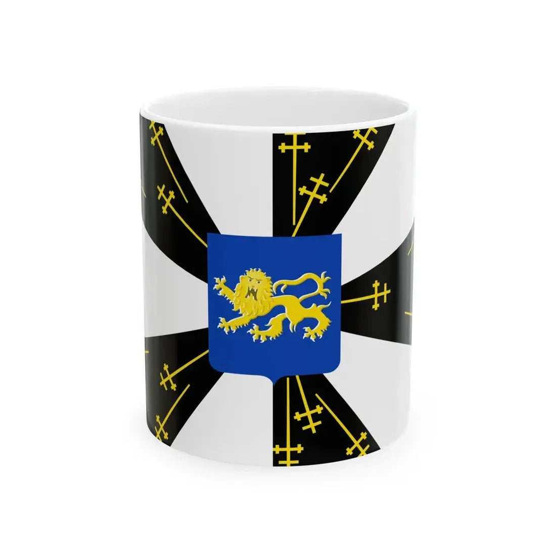 Galmaarden vlag (Belgium) White Coffee Mug 11oz - Go Mug Yourself