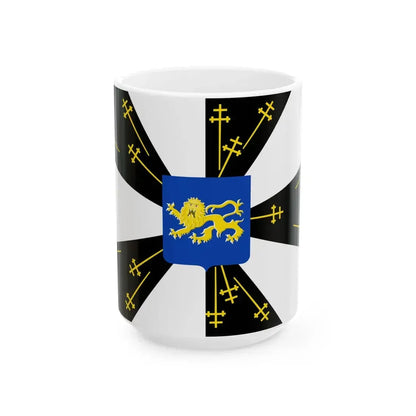 Galmaarden vlag (Belgium) White Coffee Mug 15oz - Go Mug Yourself