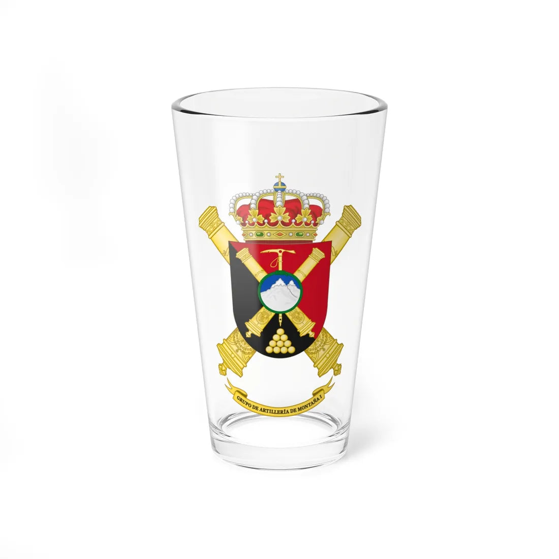 GAM I (Spain) (Coat of Arms) Pint Glass 16oz 16oz - Go Mug Yourself
