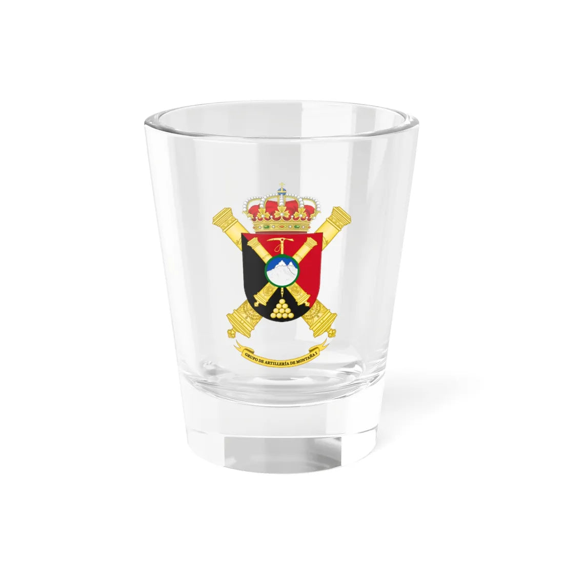 GAM I (Spain) (Coat of Arms) Shot Glass 1.5oz 1.5oz - Go Mug Yourself