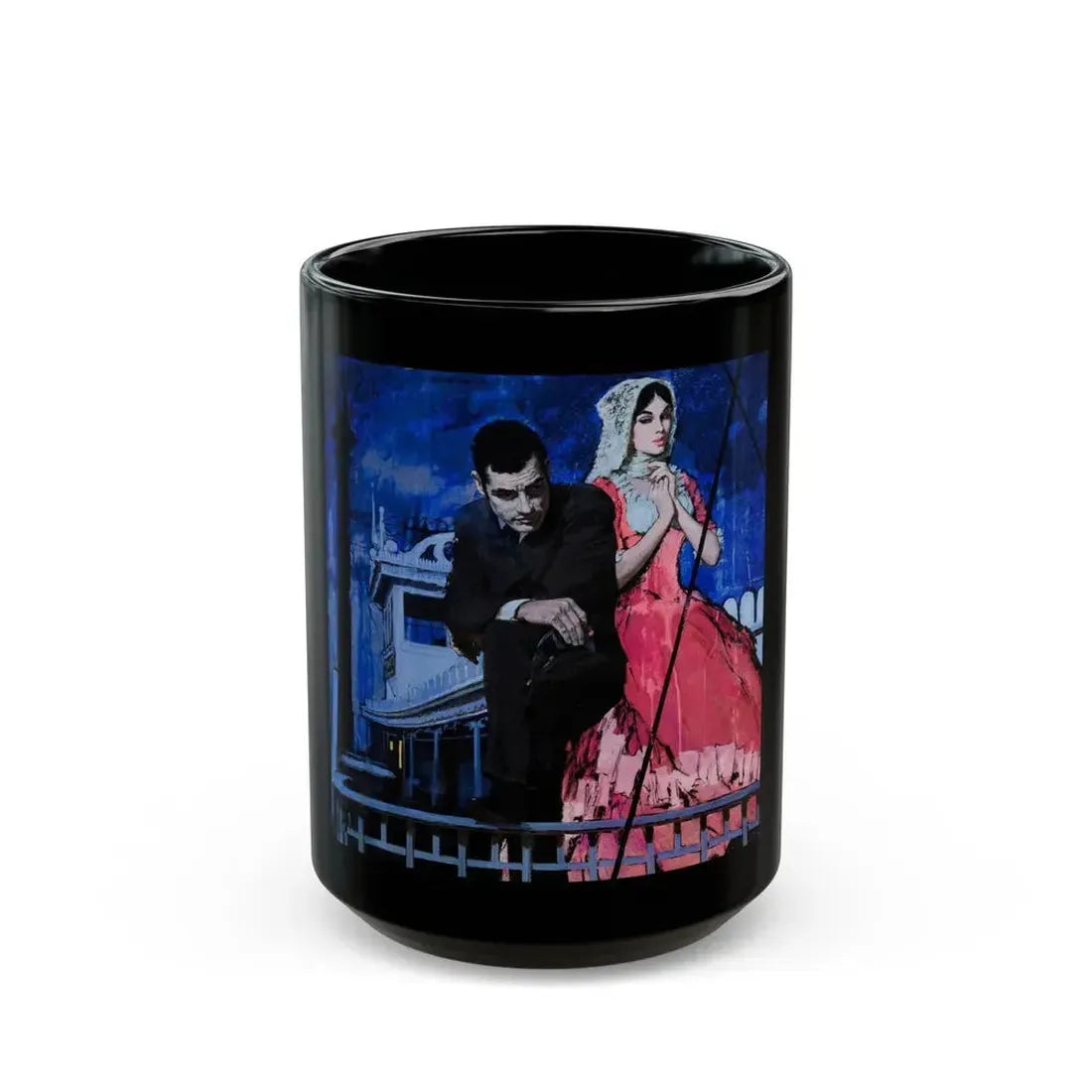 Gambler's Girl, The Saturday Evening Post, March 26, 1960 - Black Coffee Mug 15oz - Go Mug Yourself