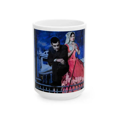 Gambler's Girl, The Saturday Evening Post, March 26, 1960 - White Coffee Mug 15oz - Go Mug Yourself