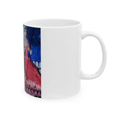 Gambler's Girl, The Saturday Evening Post, March 26, 1960 - White Coffee Mug - Go Mug Yourself