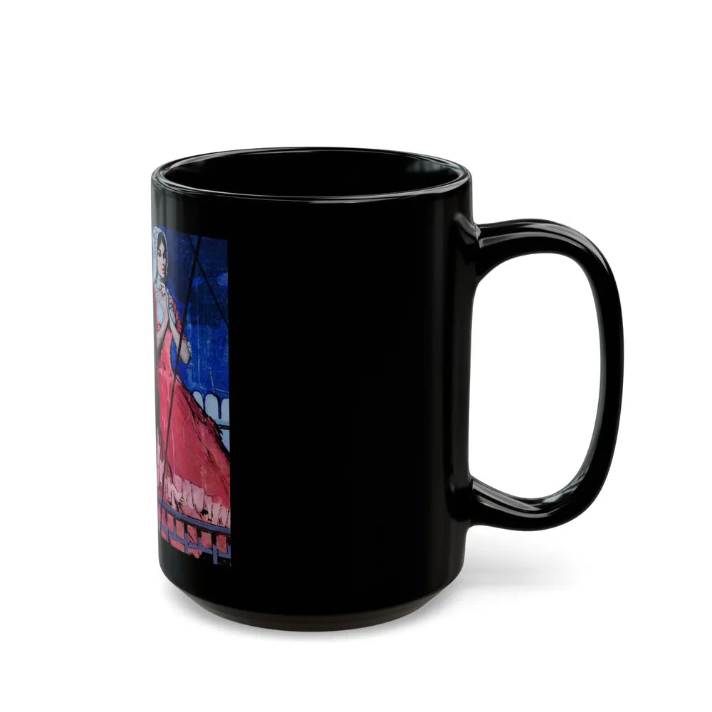 Gambler's Girl, The Saturday Evening Post, March 26, 1960 - Black Coffee Mug-Go Mug Yourself