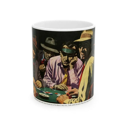 Gambling with Fat Harry's Boys, 1950 - White Coffee Mug 11oz - Go Mug Yourself