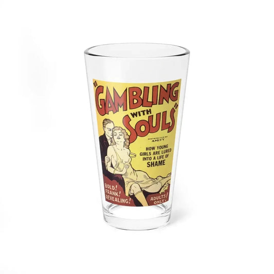 GAMBLING WITH SOULS 1936 Movie Poster - Pint Glass 16oz 16oz - Go Mug Yourself