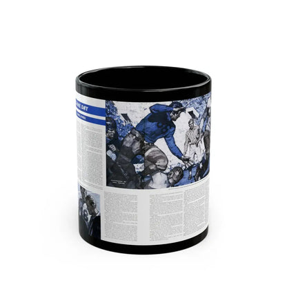 Game Day, Saturday Evening Post, December 9, 1939 - Black Coffee Mug 11oz - Go Mug Yourself
