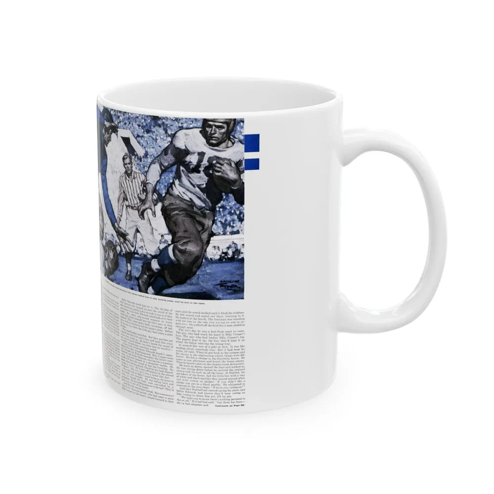 Game Day, Saturday Evening Post, December 9, 1939 - White Coffee Mug-Go Mug Yourself