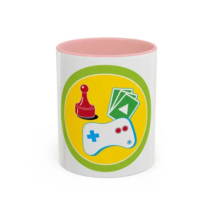 Game Design (Boy Scout Merit Badge) Accent Coffee Mug 11oz Pink - Go Mug Yourself