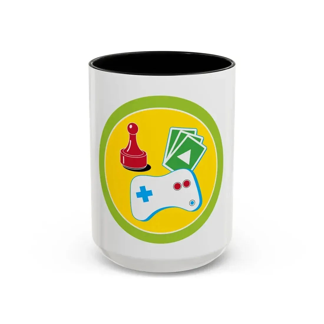 Game Design (Boy Scout Merit Badge) Accent Coffee Mug 15oz Black - Go Mug Yourself