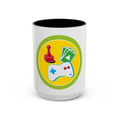 Game Design (Boy Scout Merit Badge) Accent Coffee Mug 15oz Black - Go Mug Yourself