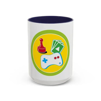 Game Design (Boy Scout Merit Badge) Accent Coffee Mug 15oz Navy - Go Mug Yourself
