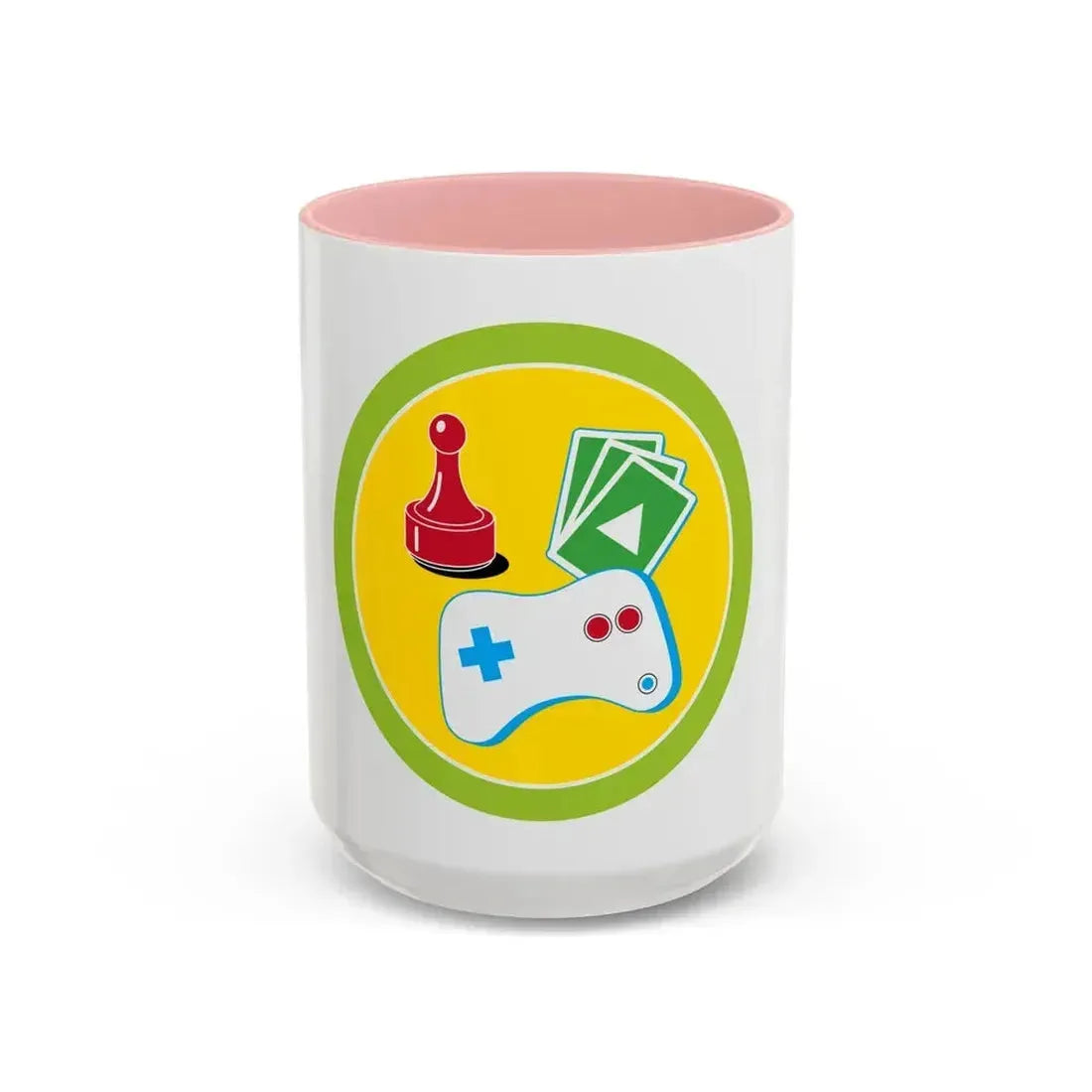 Game Design (Boy Scout Merit Badge) Accent Coffee Mug 15oz Pink - Go Mug Yourself