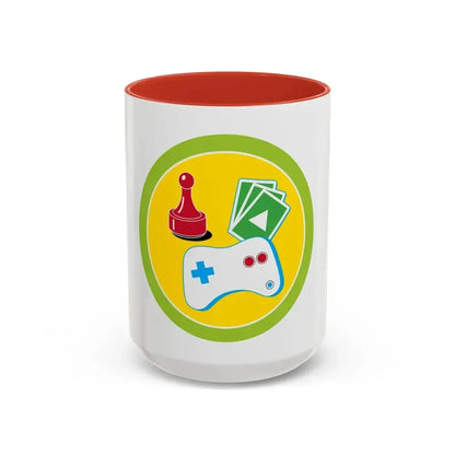 Game Design (Boy Scout Merit Badge) Accent Coffee Mug 15oz Red - Go Mug Yourself