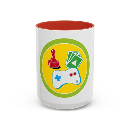Game Design (Boy Scout Merit Badge) Accent Coffee Mug 15oz Red - Go Mug Yourself