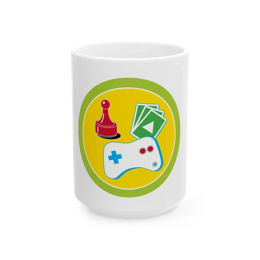 Game Design (Boy Scout Merit Badge) White Coffee Mug 15oz - Go Mug Yourself