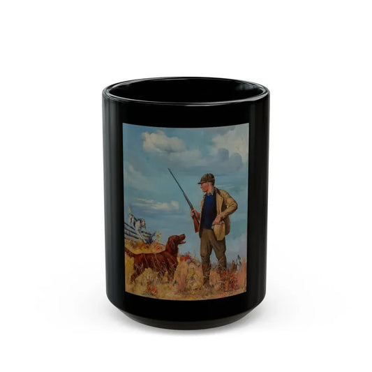 Game Laws, Field & Stream magazine cover, November 1933 - Black Coffee Mug 15oz - Go Mug Yourself
