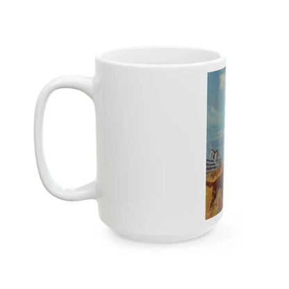 Game Laws, Field & Stream magazine cover, November 1933 - White Coffee Mug - Go Mug Yourself