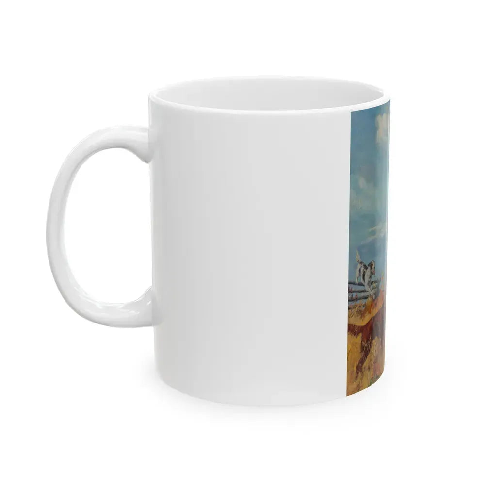 Game Laws, Field & Stream magazine cover, November 1933 - White Coffee Mug - Go Mug Yourself