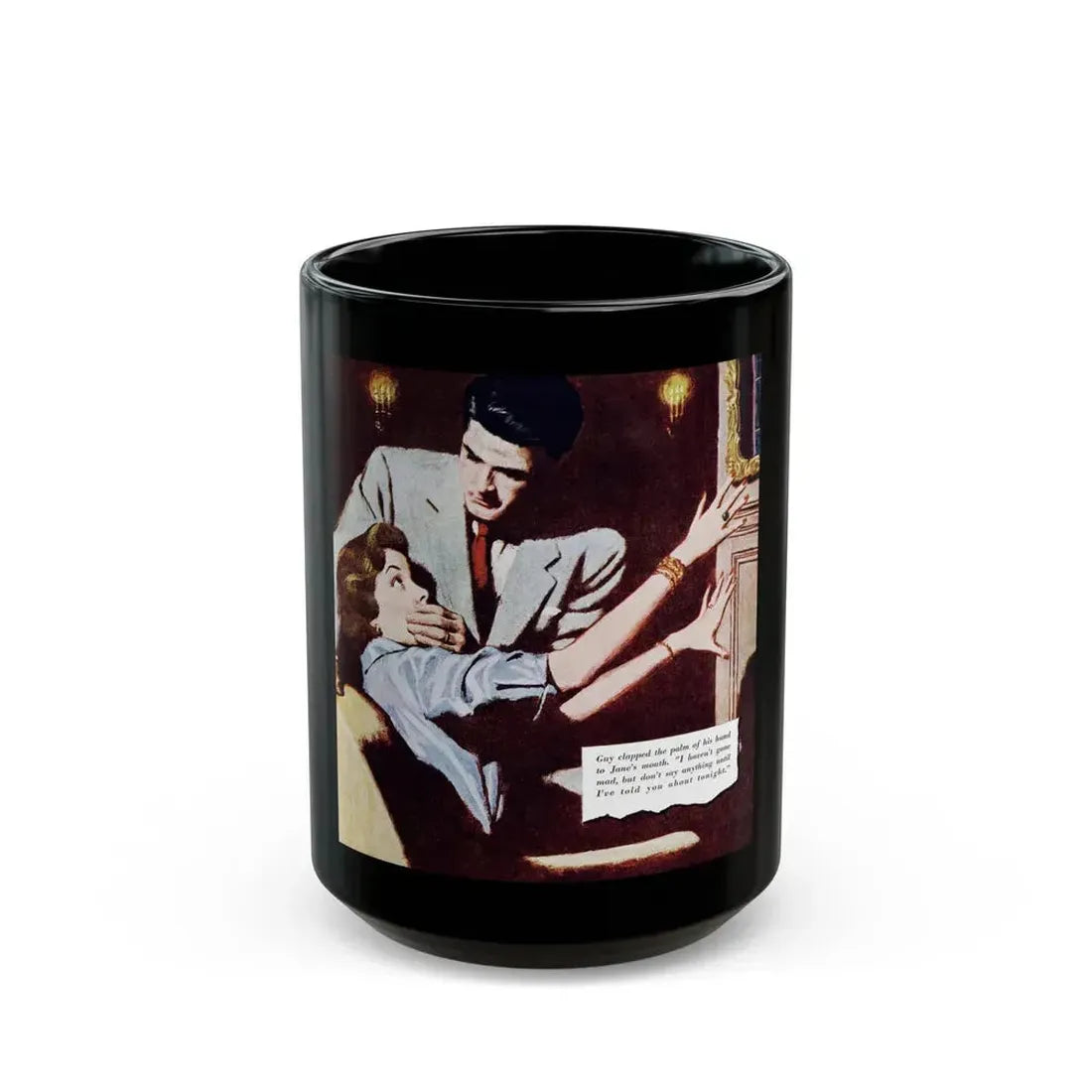 Game of Chance, Redbook, January 1953 - Black Coffee Mug - Go Mug Yourself