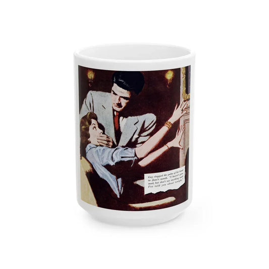 Game of Chance, Redbook, January 1953 - White Coffee Mug 15oz - Go Mug Yourself