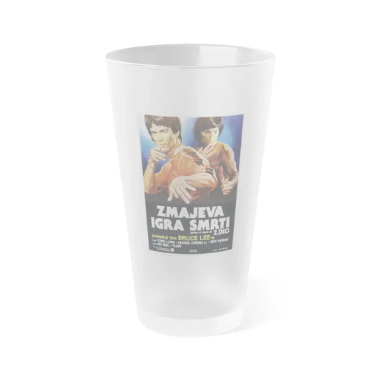 GAME OF DEATH 2 1981 Movie Poster - Frosted Pint Glass 16oz 16oz Frosted - Go Mug Yourself