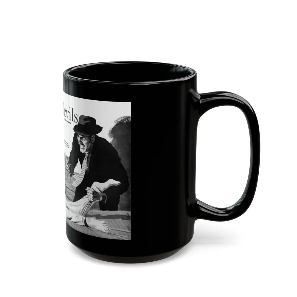 Game of Devils, Adam magazine, February 1961 - Black Coffee Mug-Go Mug Yourself