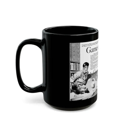 Game of Devils, Adam magazine, February 1961 - Black Coffee Mug - Go Mug Yourself