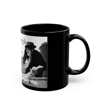 Game of Devils, Adam magazine, February 1961 - Black Coffee Mug-Go Mug Yourself