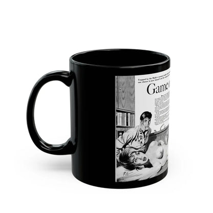 Game of Devils, Adam magazine, February 1961 - Black Coffee Mug-Go Mug Yourself