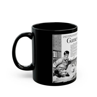 Game of Devils, Adam magazine, February 1961 - Black Coffee Mug - Go Mug Yourself