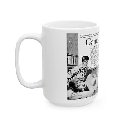 Game of Devils, Adam magazine, February 1961 - White Coffee Mug - Go Mug Yourself