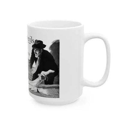 Game of Devils, Adam magazine, February 1961 - White Coffee Mug - Go Mug Yourself