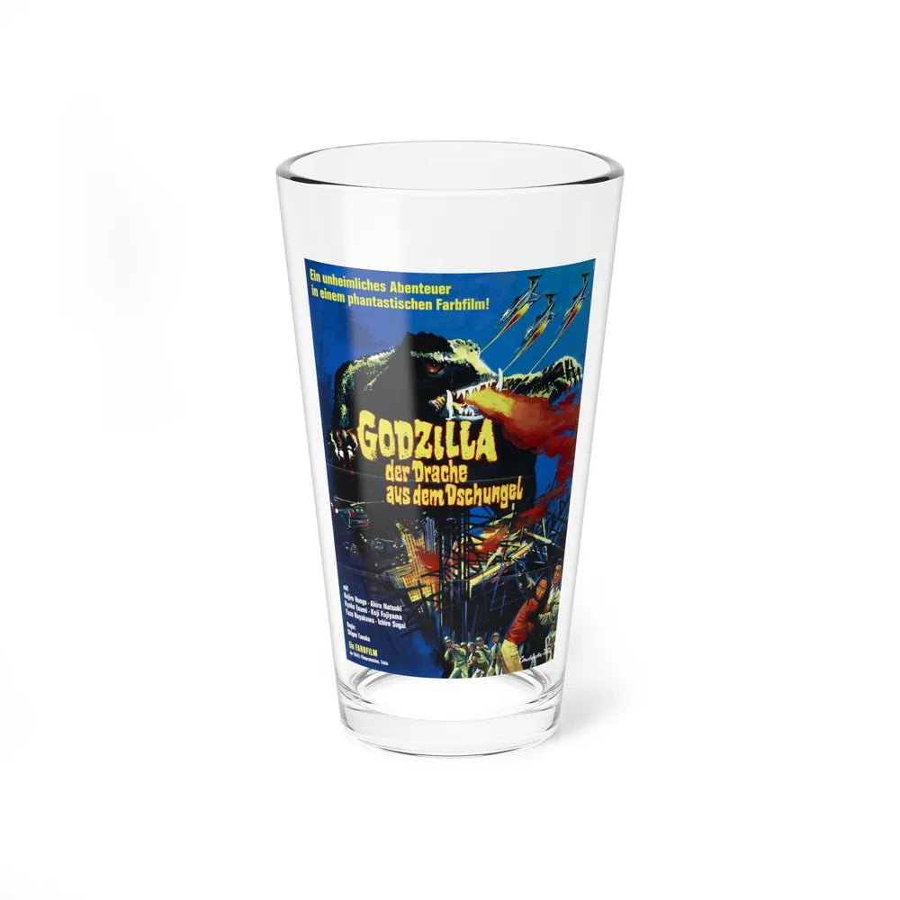 GAMERA VS BARUGON (GERMAN) 1966 Movie Poster - Pint Glass 16oz-16oz-Go Mug Yourself