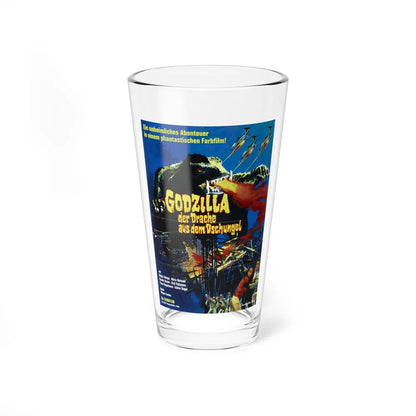 GAMERA VS BARUGON (GERMAN) 1966 Movie Poster - Pint Glass 16oz-16oz-Go Mug Yourself