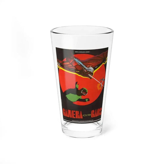 GAMERA VS GYAOS 1967 Movie Poster - Pint Glass 16oz 16oz - Go Mug Yourself