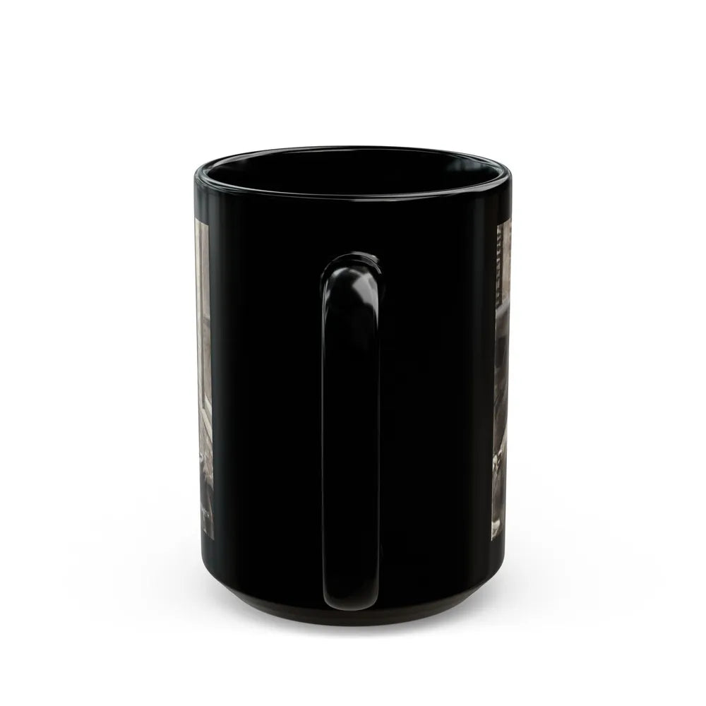 Gangster Illustration - Black Coffee Mug-Go Mug Yourself