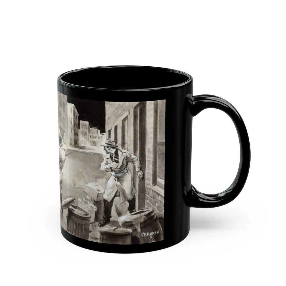 Gangster Illustration - Black Coffee Mug-Go Mug Yourself