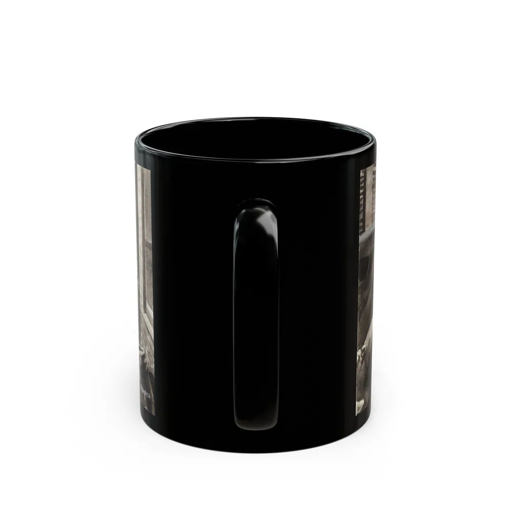 Gangster Illustration - Black Coffee Mug-Go Mug Yourself