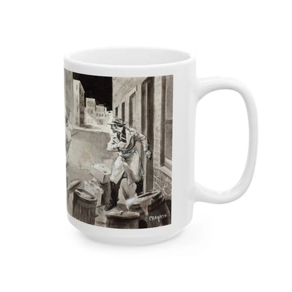 Gangster Illustration - White Coffee Mug-Go Mug Yourself