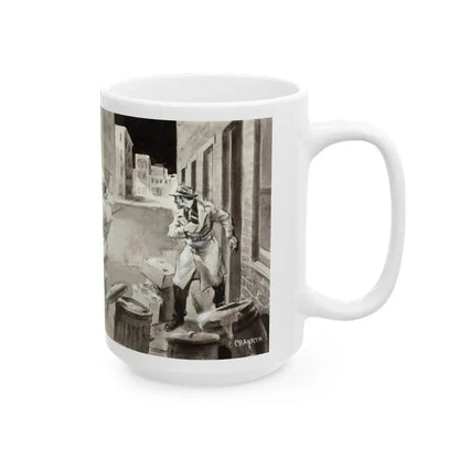 Gangster Illustration - White Coffee Mug - Go Mug Yourself