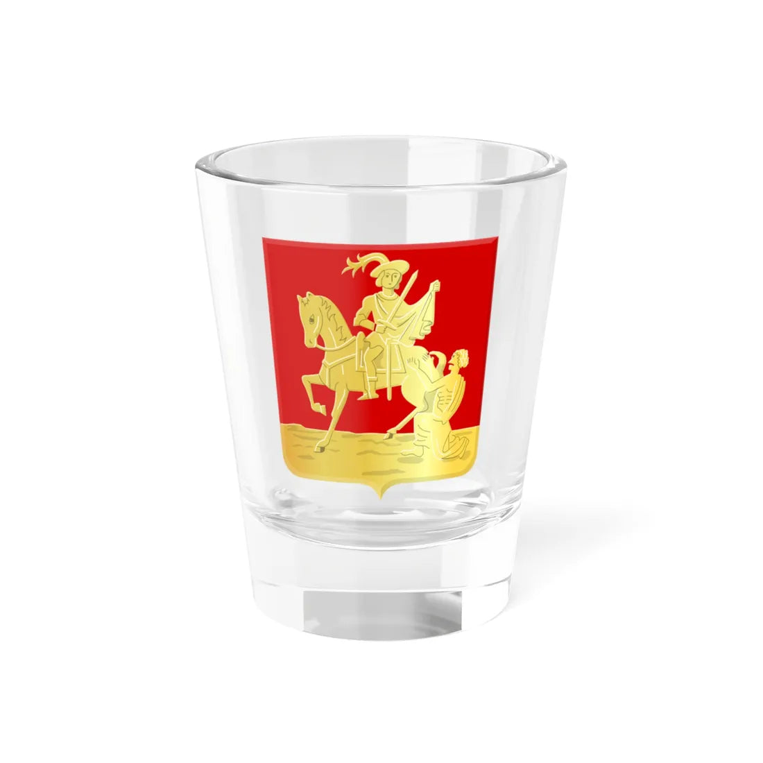 Ganshoren wapen (Belgium) (Coat of Arms) Shot Glass 1.5oz 1.5oz - Go Mug Yourself
