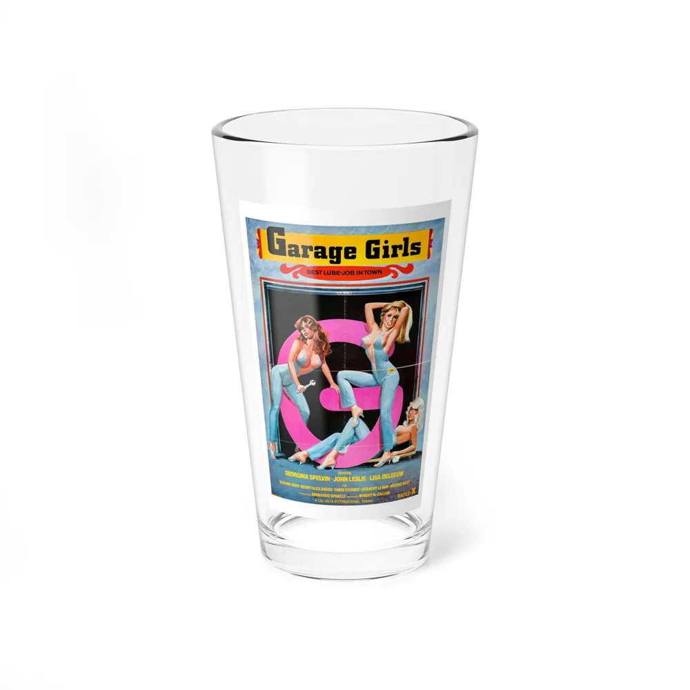 GARAGE GIRLS 1980 Movie Poster - Pint Glass 16oz-16oz-Go Mug Yourself