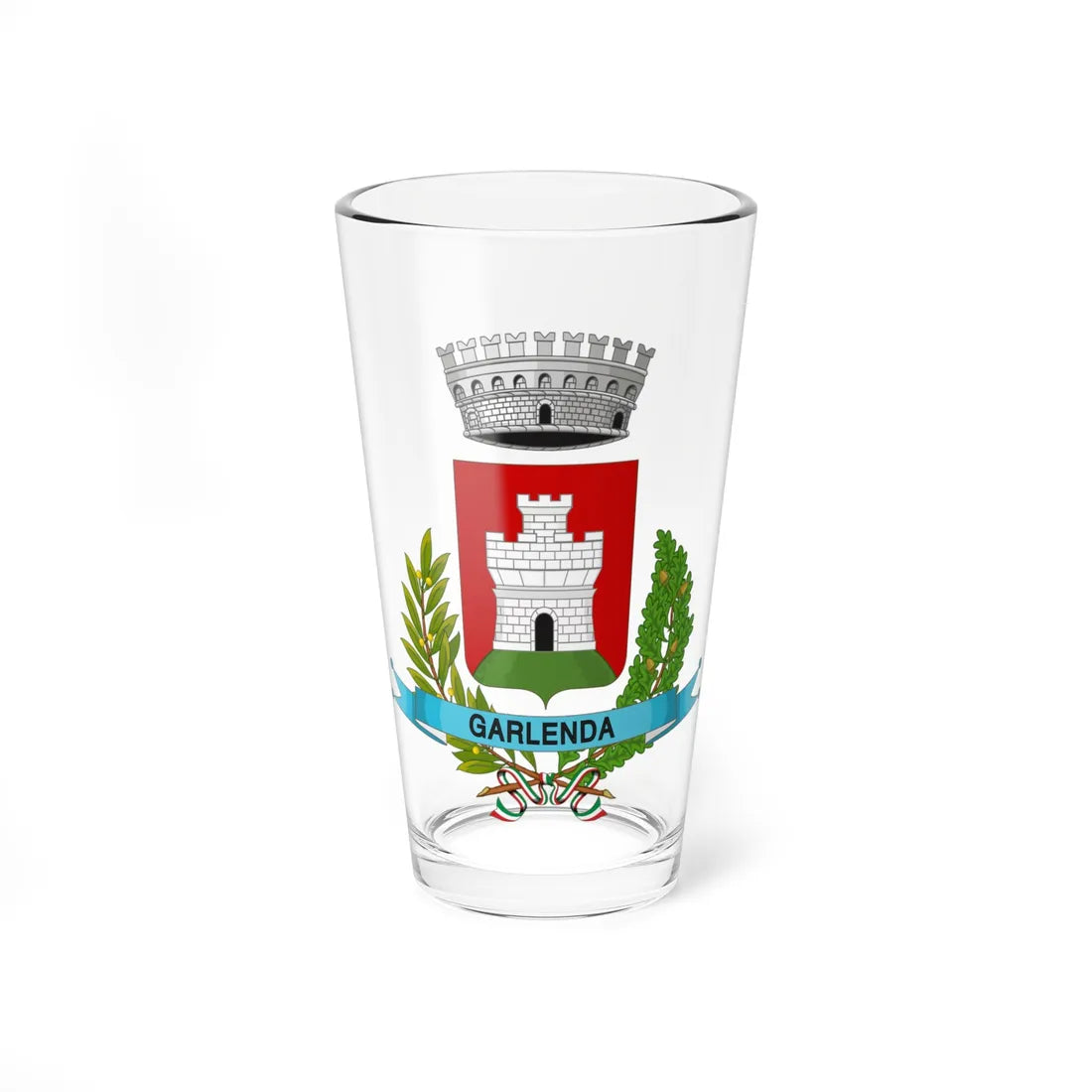 Garlenda-Stemma (Italy) (Coat of Arms) Pint Glass 16oz 16oz - Go Mug Yourself