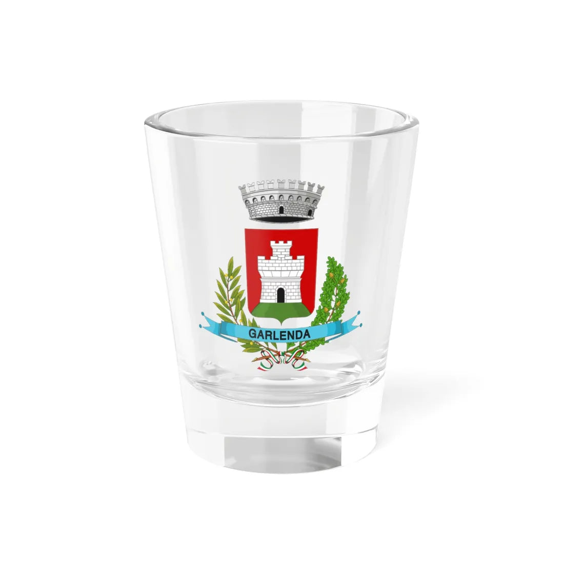 Garlenda-Stemma (Italy) (Coat of Arms) Shot Glass 1.5oz 1.5oz - Go Mug Yourself