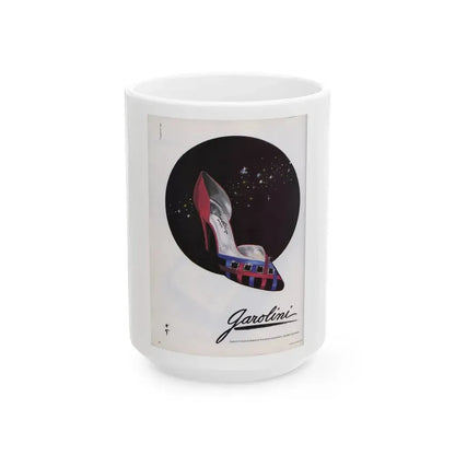 Garolini advertisement, 1959 - White Coffee Mug 15oz - Go Mug Yourself