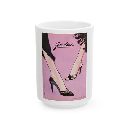 Garolini advertisement, 1985 - White Coffee Mug 15oz - Go Mug Yourself